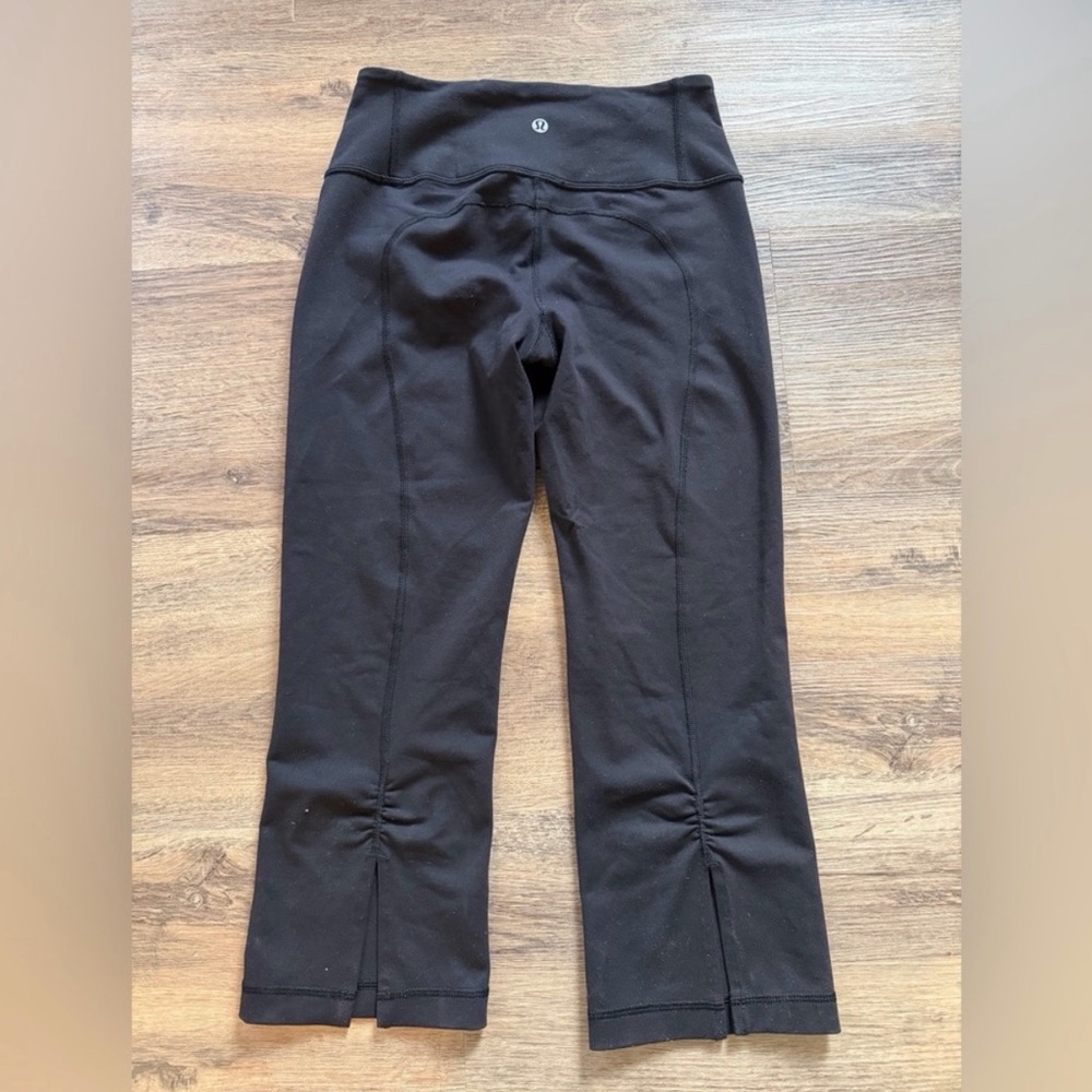 lululemon athletica Black Cropped Flare Leggings - Picture 2 of 4